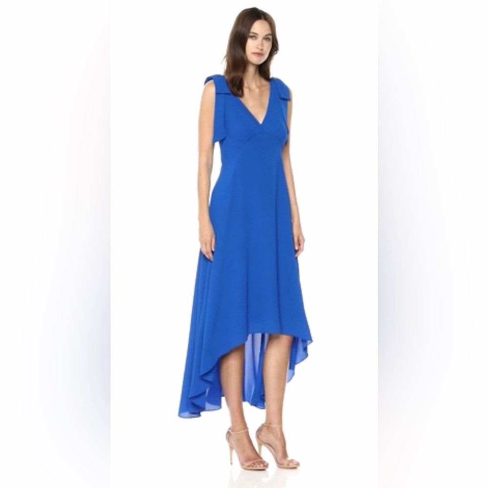 Nicole Miller Cobalt Blue High Low Dress